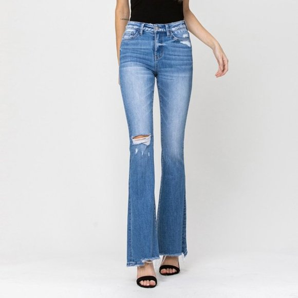 *NEW* Flying Monkey High-Rise Flare Jeans - Picture 6 of 12
